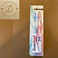 مسواک بزرگسال یوروفرش فارماسی صورتی و آبی